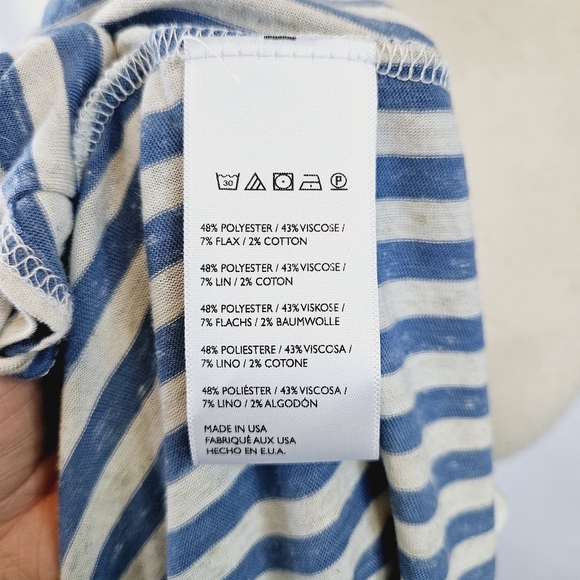 NWOT Free People Beach Stripe Ruffle Tank X-small - Picture 9 of 9